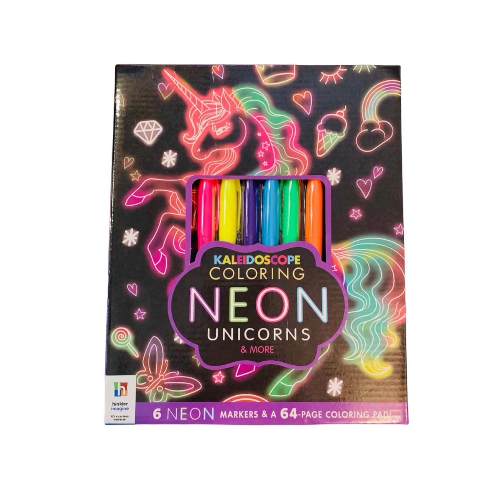 Set para Colorear Unicornios Neón