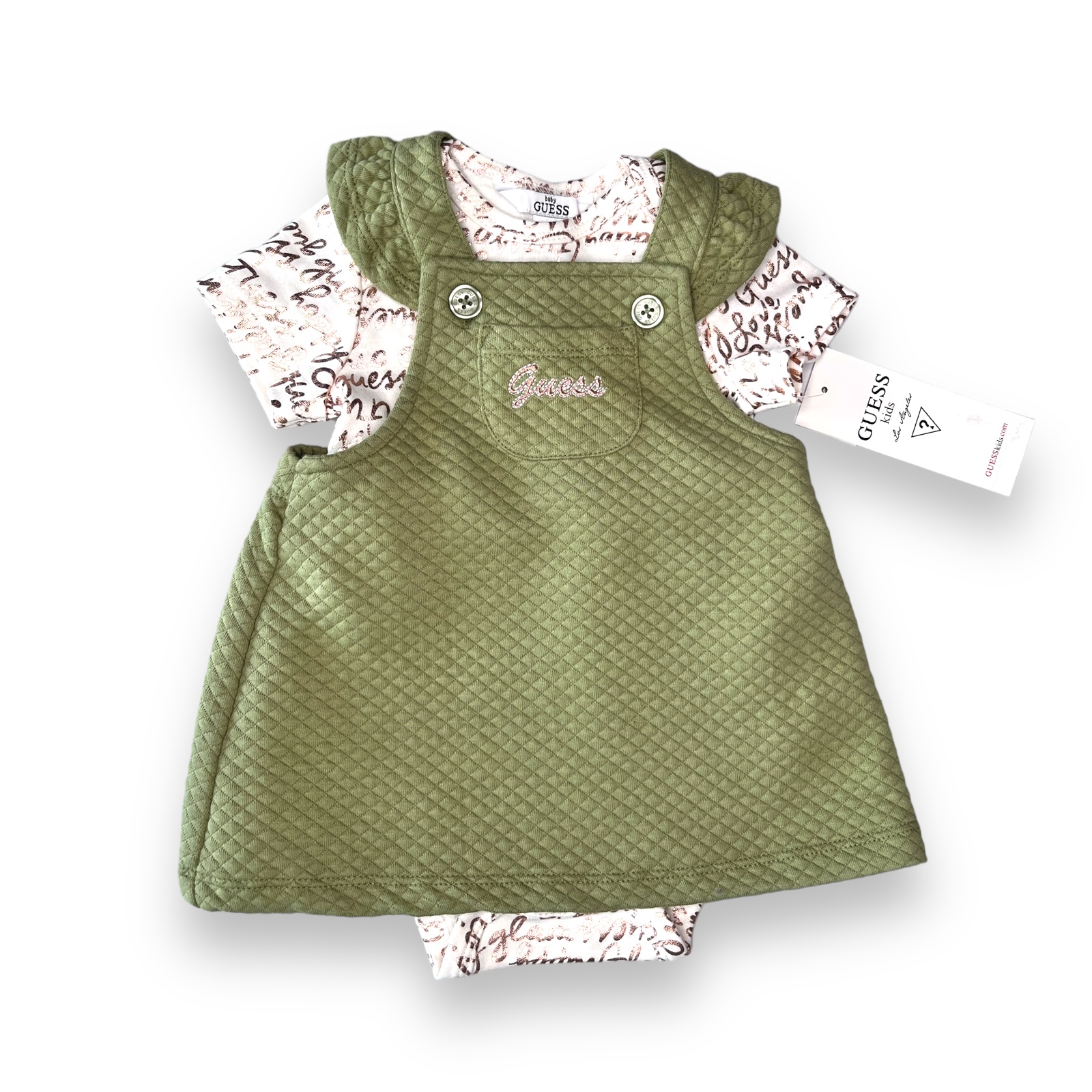 Conjunto Bebé Vestido y Body Guess