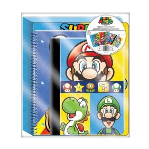 Set de Carpetas y Cuadernos Super Mario