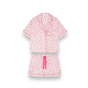Pijama Mujer Satín Corazones