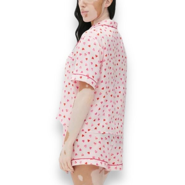 Pijama Mujer Satín Corazones - Imagen 2