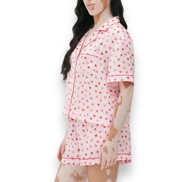 Pijama Mujer Satín Corazones - Imagen 4