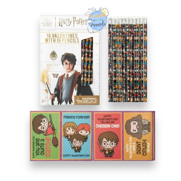 Set San Valentín 16 Lápices y Cartas Harry Potter - Imagen 2