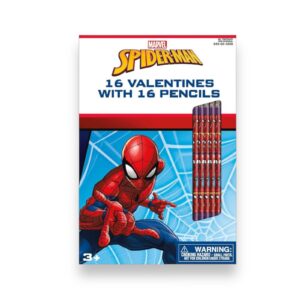 Set San Valentín 16 Lápices y Cartas Spiderman