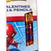 Set San Valentín 16 Lápices y Cartas Spiderman - Imagen 3