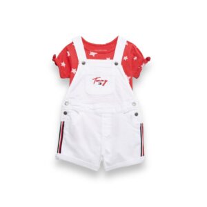 Conjunto Bebé Jardinera y Polera Tommy Hilfiger