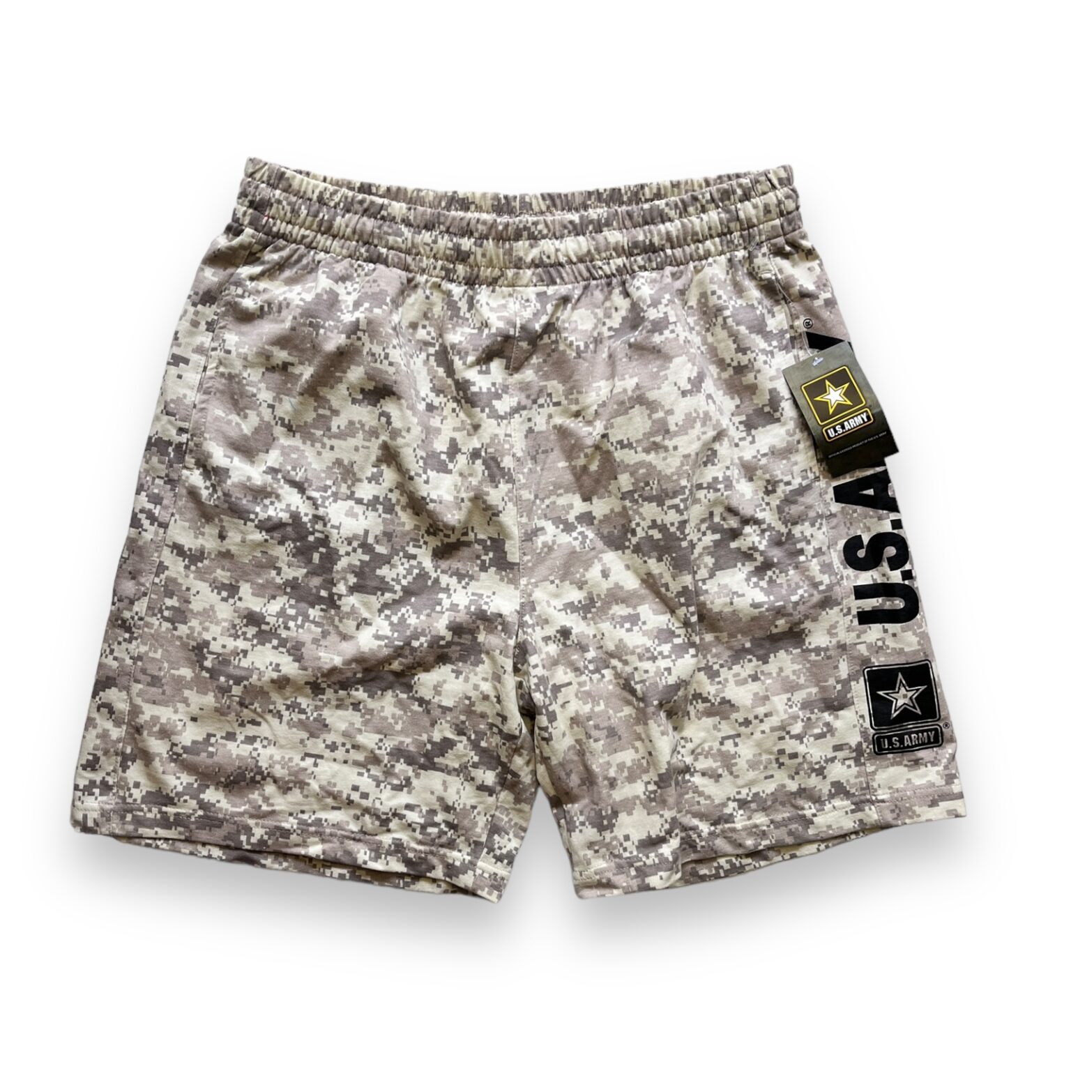 Short De Sport US Army – Camo Numérique Noir – Homme XL – Neuf Avec étiquettes