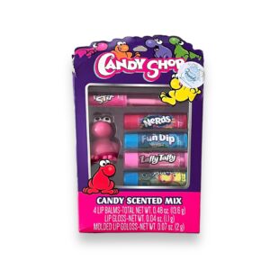 Set Bálsamos Labiales y Lipgloss Candy Shop