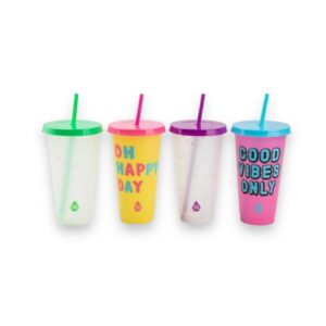 Set 4 Vasos Cambian Colores TAL