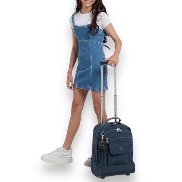 Mochila Con Ruedas Sanaa Black Tonal Kipling - Imagen 2