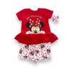Conjunto Niña Polera y Short Minnie Mouse