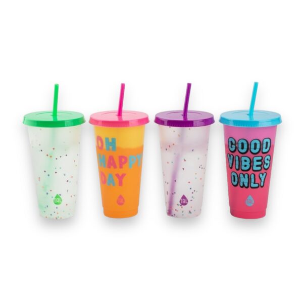Set 4 Vasos Cambian Colores TAL - Imagen 3