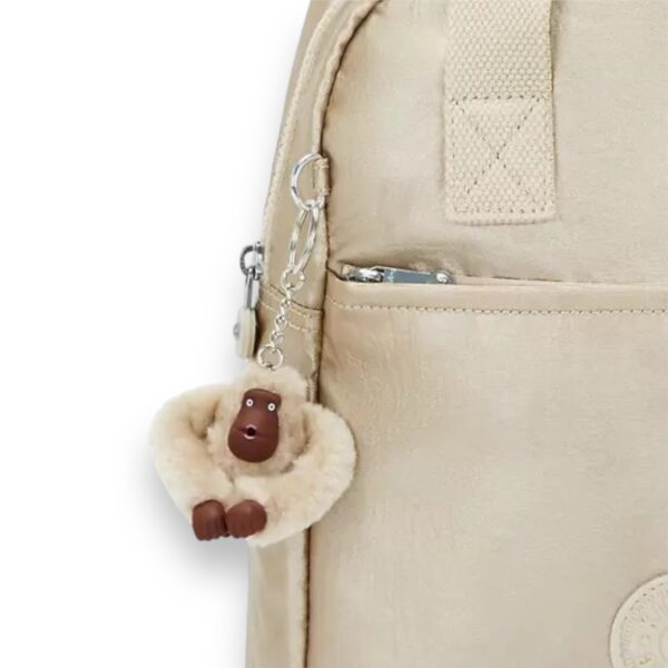 Mochila Siva Starry Gold Metallic Kipling - Imagen 4