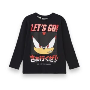 Polera Niños Diseño Lentejuela Sonic
