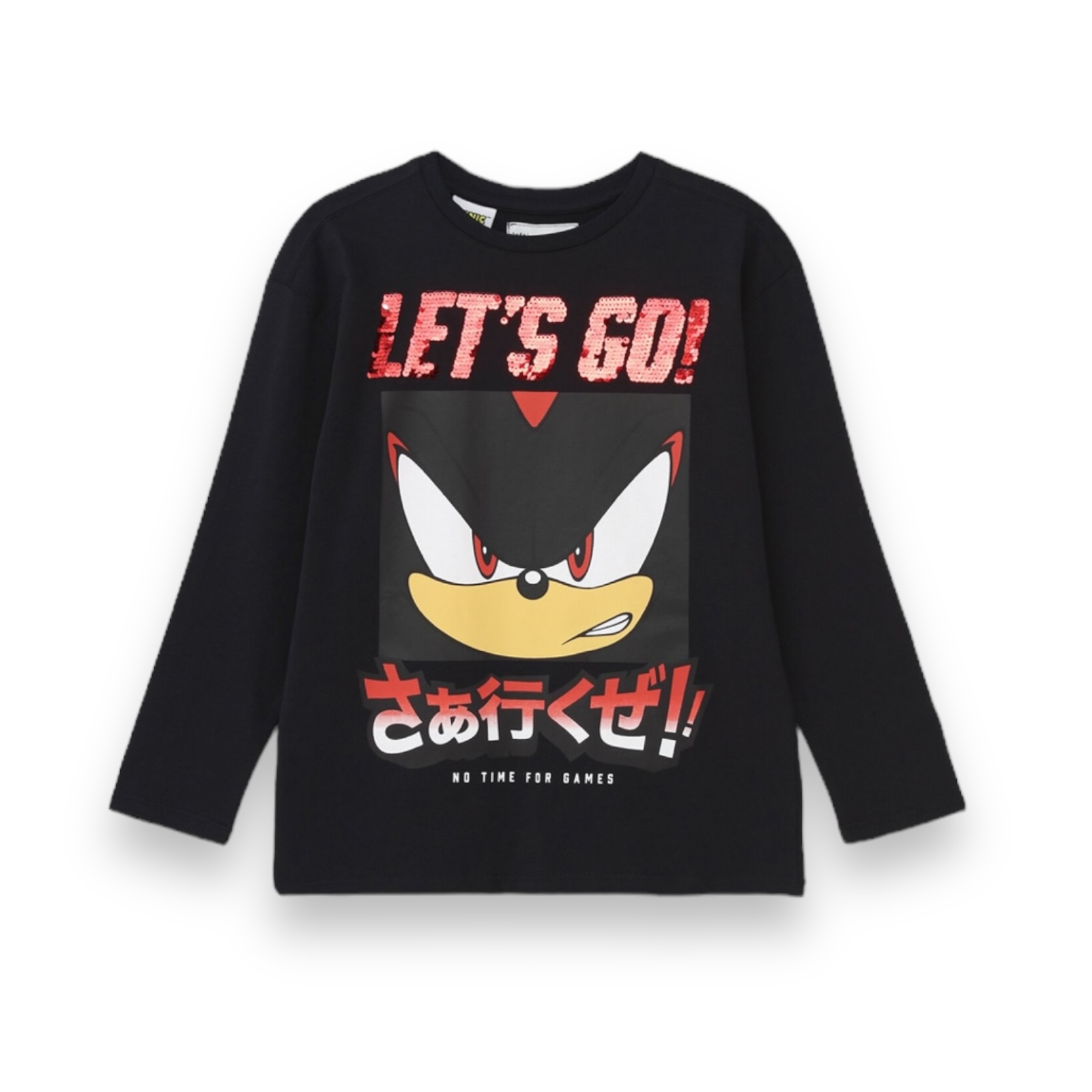 Polera Niños Diseño Lentejuela Sonic