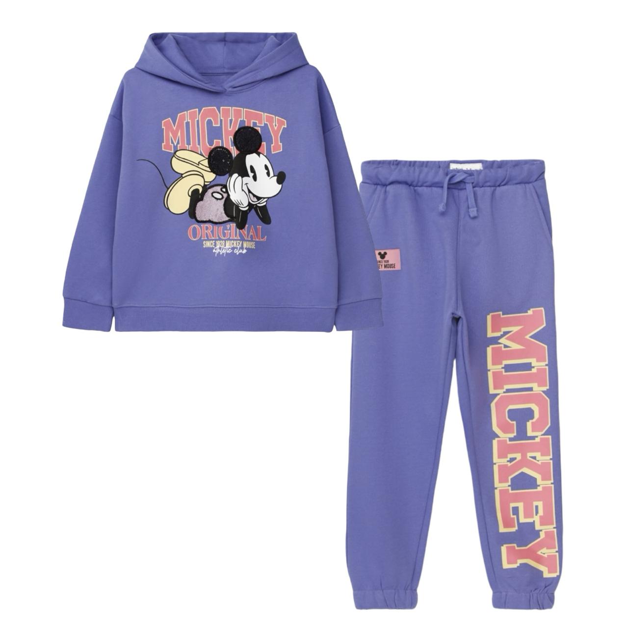 Conjunto Niña Polerón y Jogger Mickey Mouse