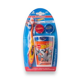 Set 2 Cepillos de Dientes y Vasos Hot Wheels
