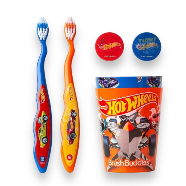 Set 2 Cepillos de Dientes y Vasos Hot Wheels - Imagen 3