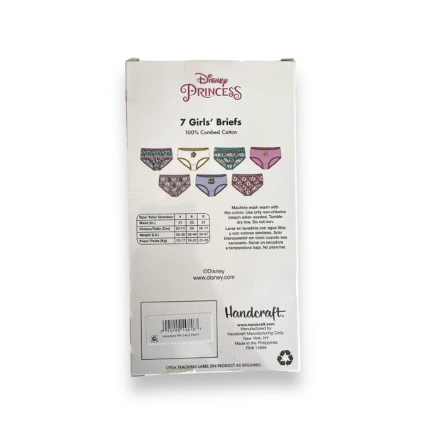 Pack 7 Calzones Niñas Princesas Disney - Imagen 2