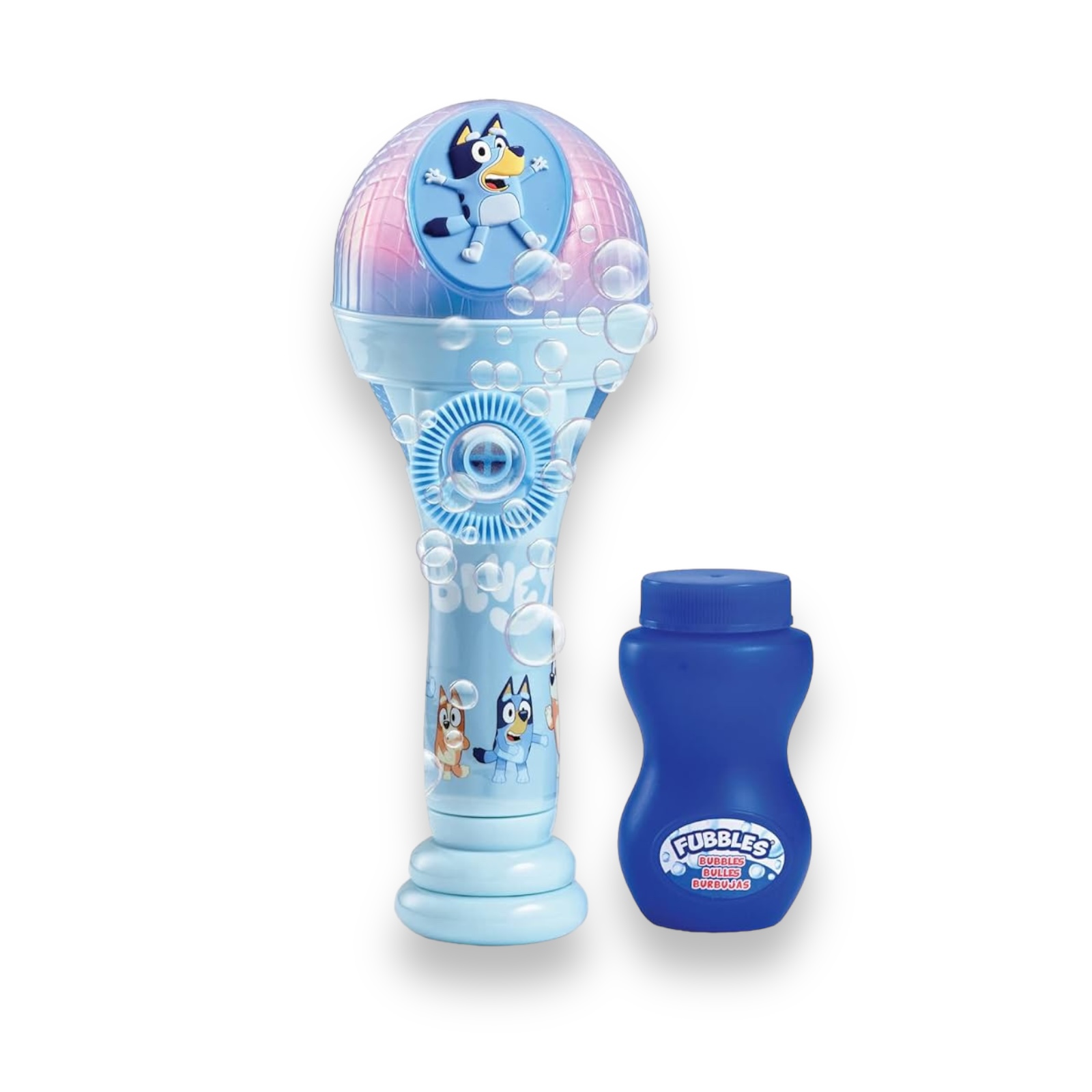 Máquina de Burbujas y Micrófono Bluey