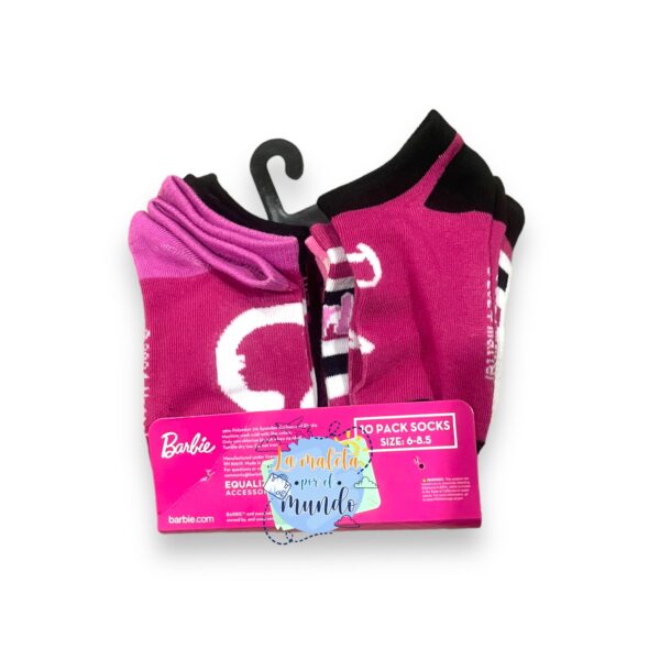 Pack 10 Calcetines Niñas Barbie - Imagen 2