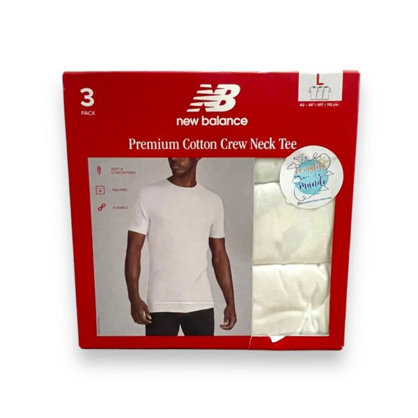Pack 3 Poleras Blancas Hombre New Balance