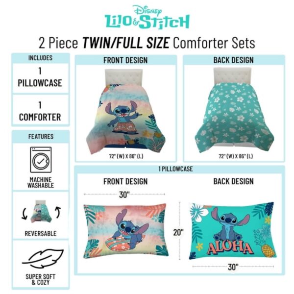 Cubrecama Twin Reversible Stitch - Imagen 6