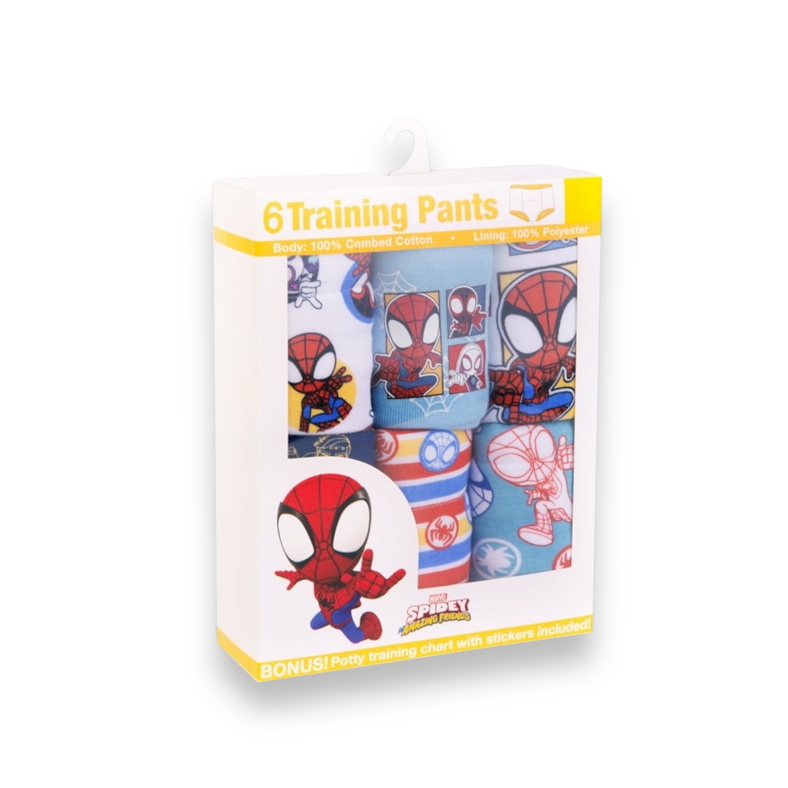 Pack 6 Calzoncillos de Entrenamiento Spiderman