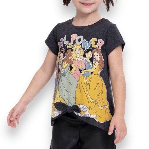 Conjunto Niñas Chaqueta Denim y Polera Princesas Disney - Imagen 2