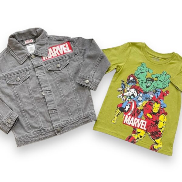 Conjunto Niños Chaqueta Denim y Polera Marvel - Imagen 5
