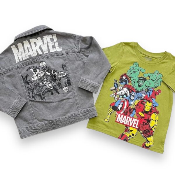 Conjunto Niños Chaqueta Denim y Polera Marvel - Imagen 4