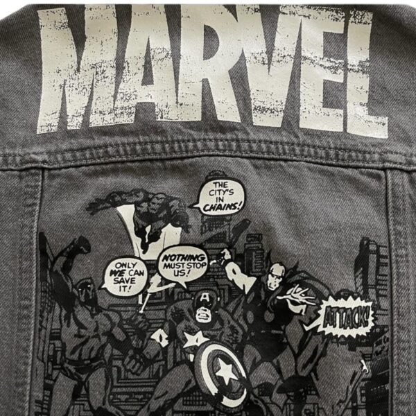 Conjunto Niños Chaqueta Denim y Polera Marvel - Imagen 8
