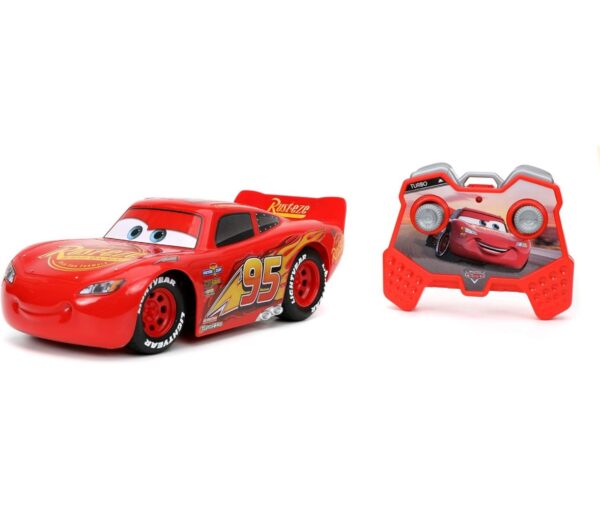 Jada Toys Pixar Cars 1:24 Lightning McQueen RC Remote Control Car 2,4 GHz Juguetes rojos para niños - Imagen 6