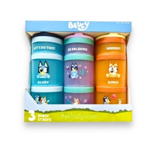 Set 3 Contenedores Snacks Bluey
