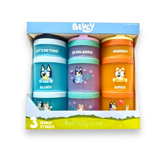 Set 3 Contenedores Snacks Bluey