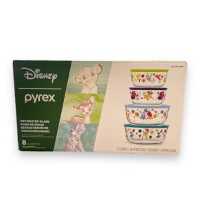 Set 4 Recipientes de Vidrio Pyrex Disney