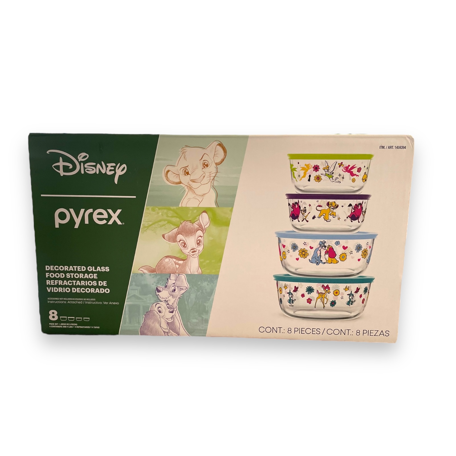 Set 4 Recipientes de Vidrio Pyrex Disney