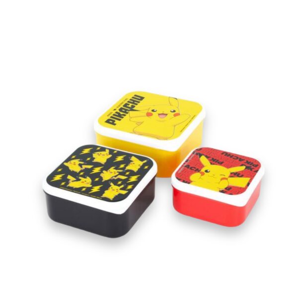 Set 3 Contenedores Pikachu Pokémon - Imagen 2