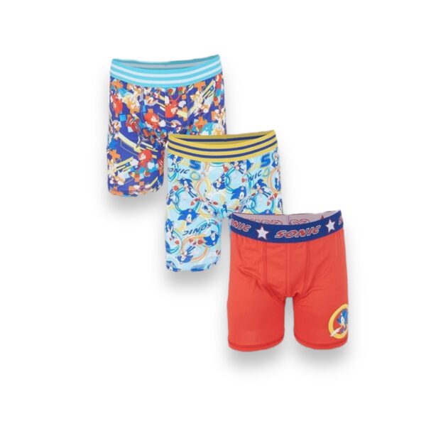 Pack 3 Boxers Niños Sonic