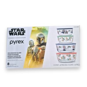Set 4 Recipientes de Vidrio Pyrex The Mandalorian