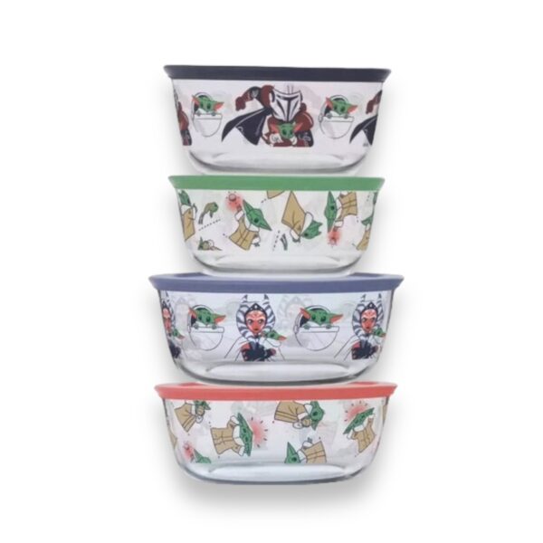 Set 4 Recipientes de Vidrio Pyrex The Mandalorian - Imagen 2