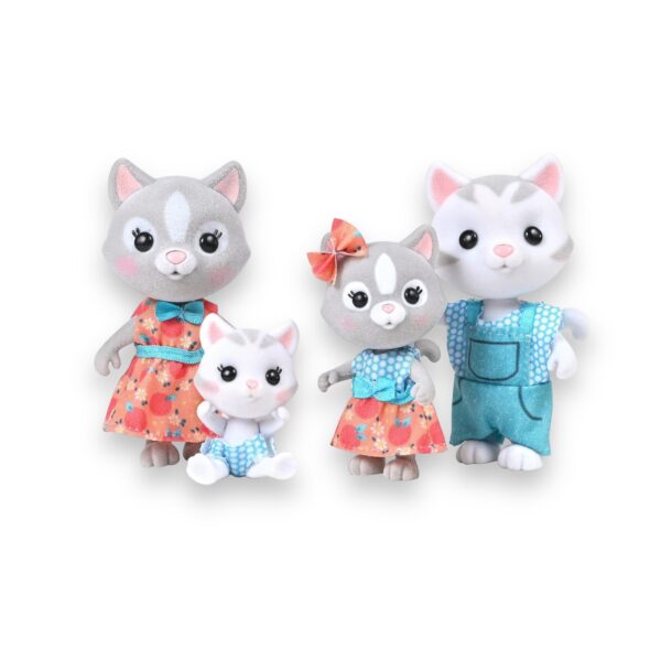 Honey Bee Acres The Purringtons Familia de 4 Gatos - Imagen 2
