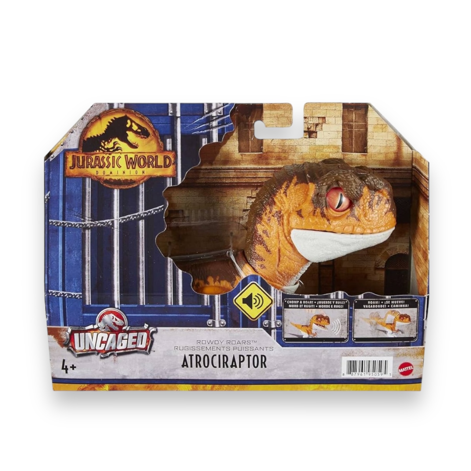 Dinosaurio Atrociraptor Con Movimiento y Sonidos Jurassic World