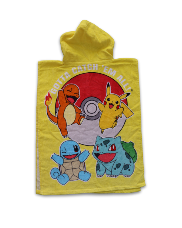 TOALLA CAPUCHA POKEMON - Imagen 2
