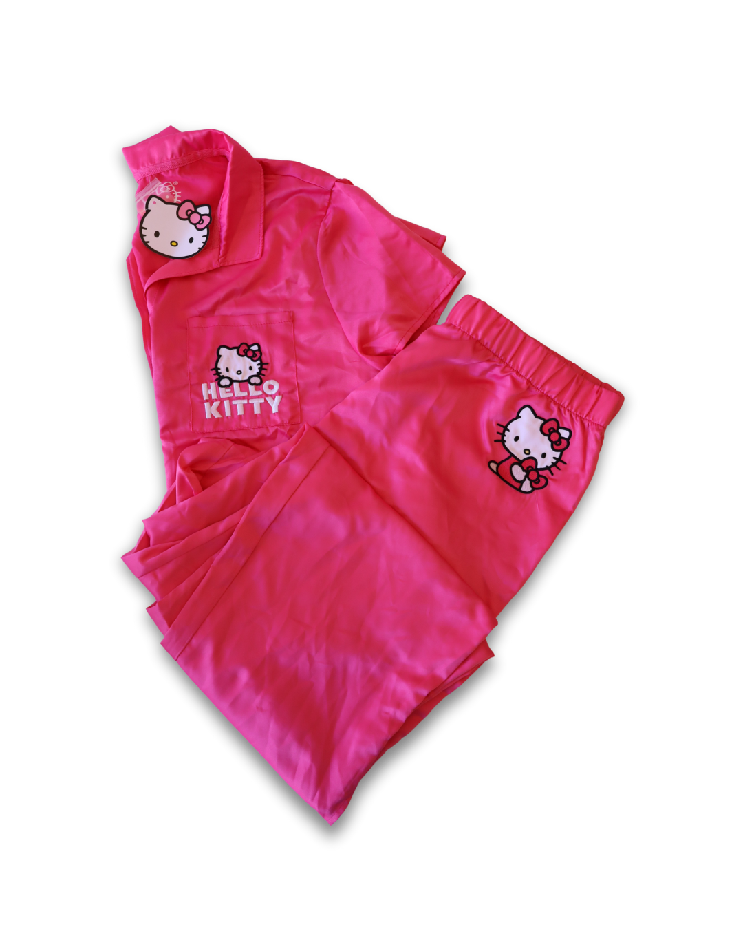 PIJAMA SATIN  ROSA HELLO KITTY