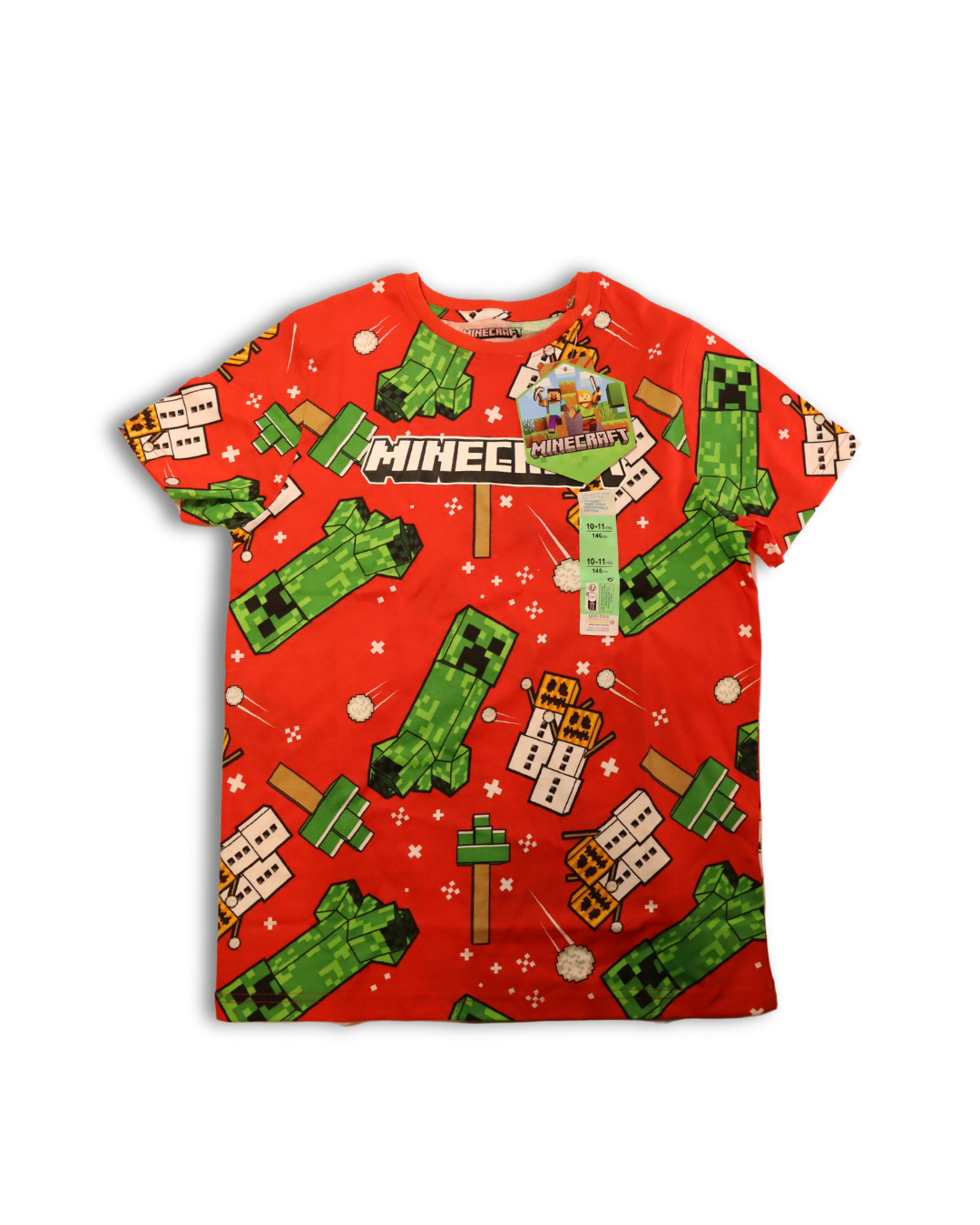 POLERA MINECRAFT ROJA