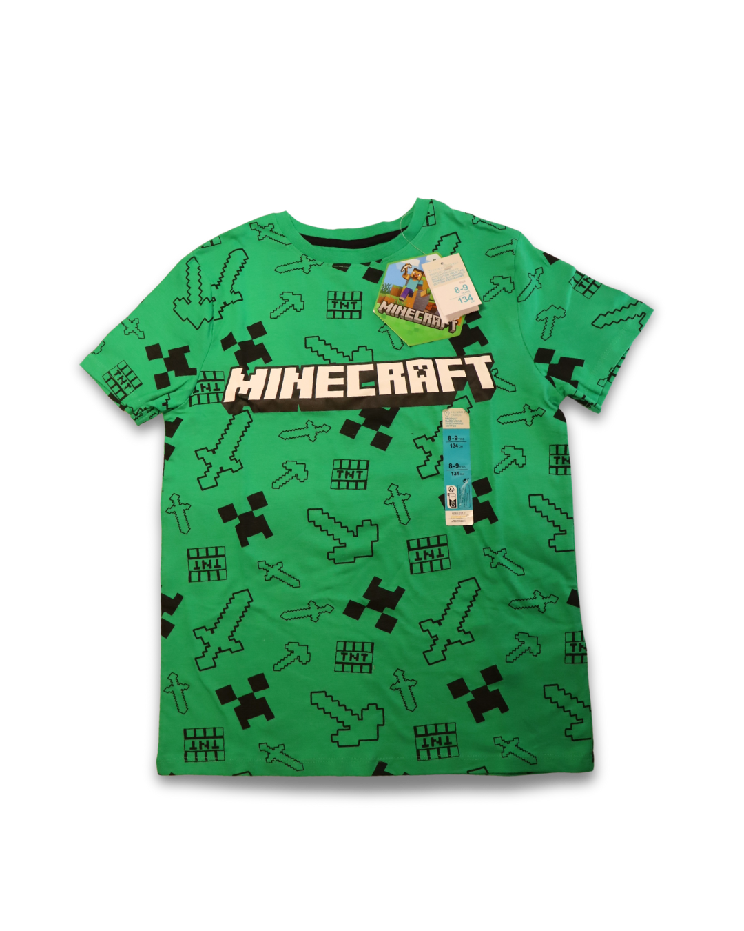 POLERA MINECRAFT VERDE