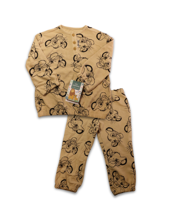 CONJUNTO REY LEON NIÑO BEIGE